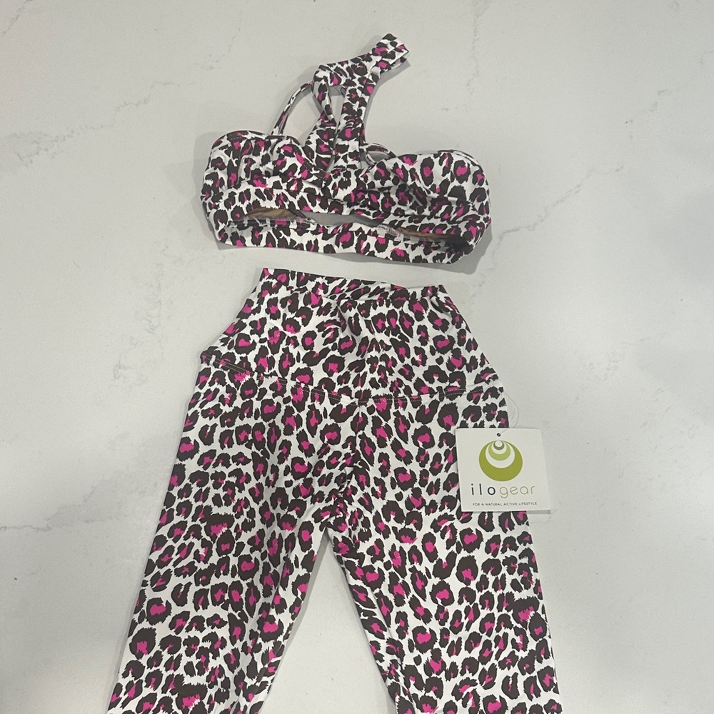 Kids Leopard Print - Pink and Black (Dance)